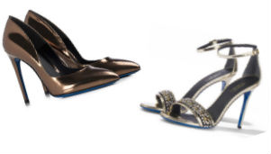 «Металлическая» обувь для прекрасных дам